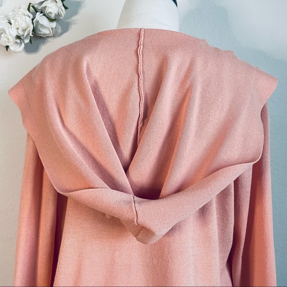 Cyrus Knit Peach Hooded Jacket - Picture 6 of 8